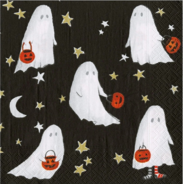 Caspari Lunch Serviette pro Stück Ghoul's Night Out