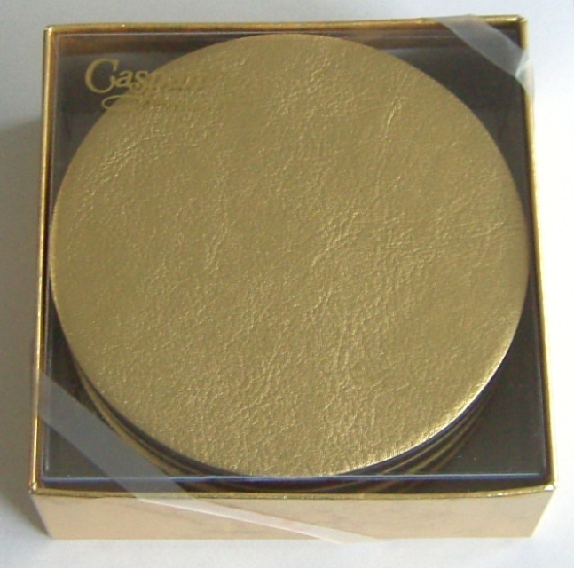 Caspari Untersetzer rund gold