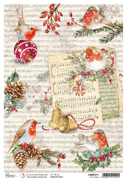 Ciao Bella Rice Paper A4 Little Birds