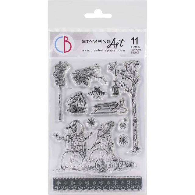 Ciao Bella Stamp Set Stempelset Winter Time