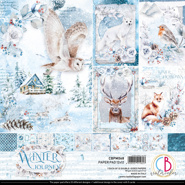 Ciao Bella 12 x 12 Inch Paper Pad Winter Journey