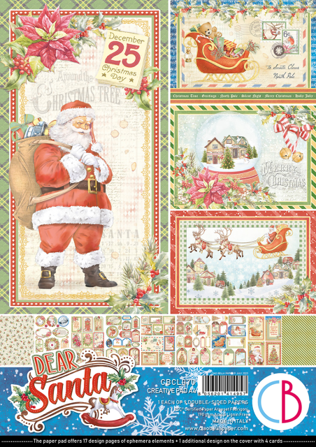 Ciao Bella A4 Creative Pad Dear Santa