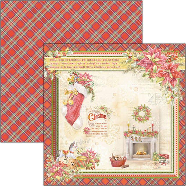Ciao Bella 8 x 8 Inch Paper Pad Dear Santa