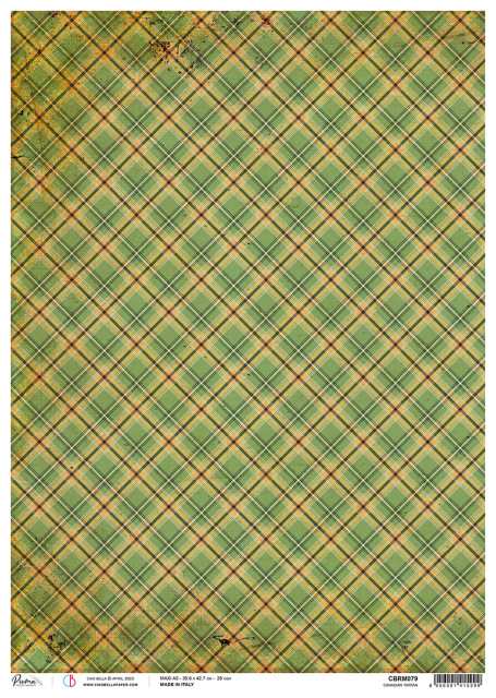 Ciao Bella Rice Paper A3 Canadian Tartan