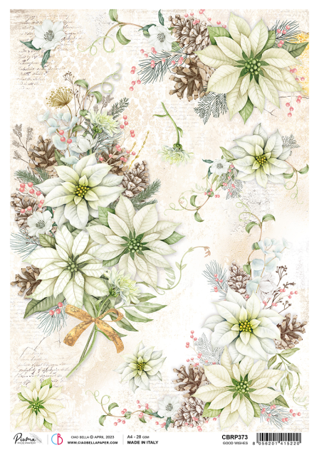 Ciao Bella Rice Paper A4 Good Wishes
