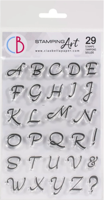 Ciao Bella Clear Stamp Set Transparente Stempel Moonlight Uppercase Alphabet