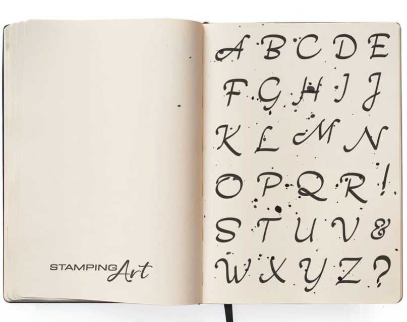 Ciao Bella Clear Stamp Set Transparente Stempel Moonlight Uppercase Alphabet