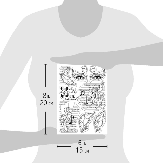 Ciao Bella Clear Stamp Set Transparente Stempel Black Swan