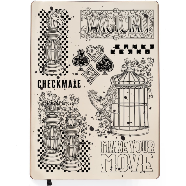 Ciao Bella Clear Stamp Set Transparente Stempel Make Your Move