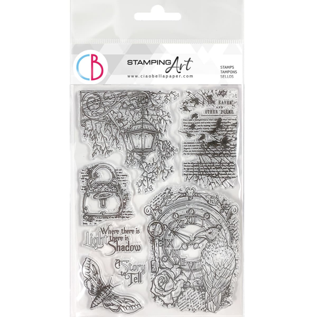 Ciao Bella Clear Stamp Set Transparente Stempel The Raven
