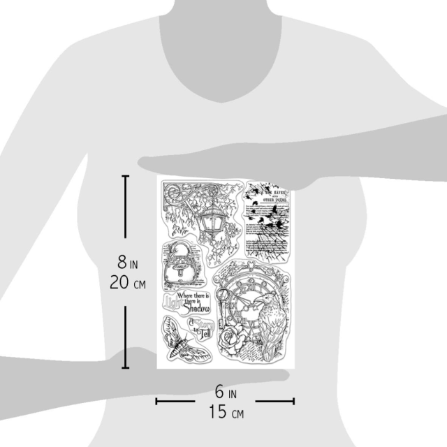 Ciao Bella Clear Stamp Set Transparente Stempel The Raven