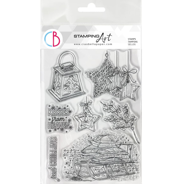 Ciao Bella Clear Stamp Set Transparente Stempel Winter Chill
