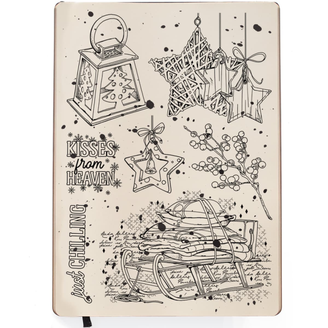 Ciao Bella Clear Stamp Set Transparente Stempel Winter Chill