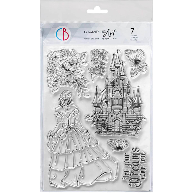 Ciao Bella Clear Stamp Set Transparente Stempel Once Upon a Time