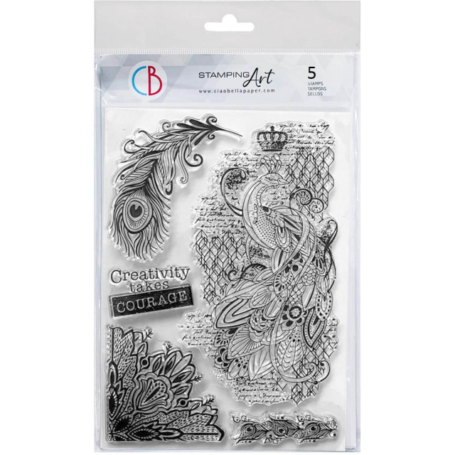 Ciao Bella Clear Stamp Set Transparente Stempel Believe in Beauty