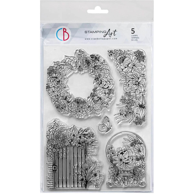 Ciao Bella Clear Stamp Set Transparente Stempel The Secret Garden