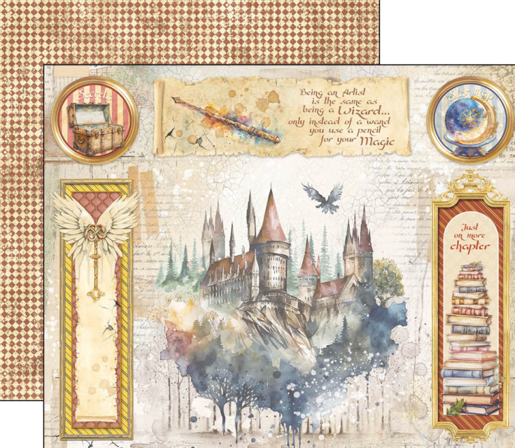 Ciao Bella 8 x 8 Inch Paper Pad Wizard Academy