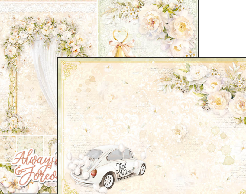 Ciao Bella 8 x 8 Inch Paper Pad Always & Forever