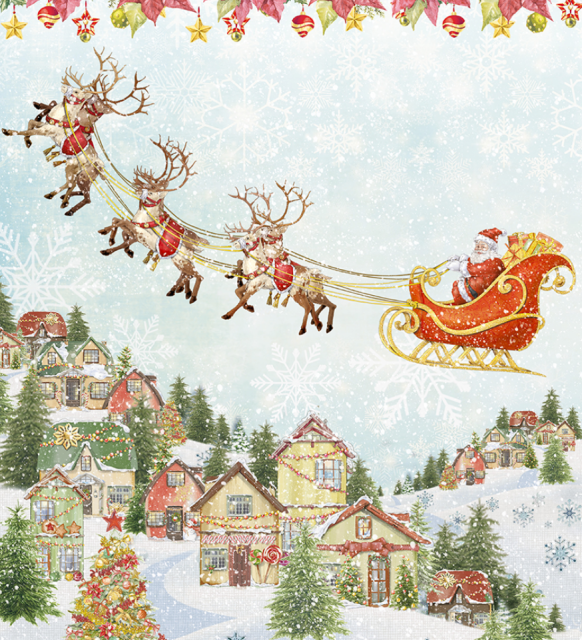 Ciao Bella Rice Paper Reispapier A3 Gift from Northpole