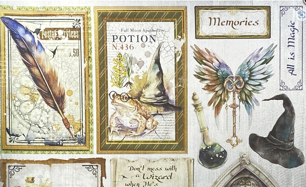 Ciao Bella 6 x 6 Inch Wizard Academy Deluxe Paper Silver