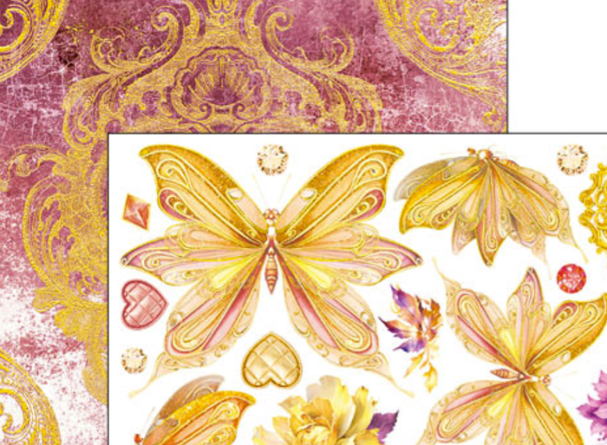 Ciao Bella 6 x 6 Inch Fussy Cut Pad Ethereal