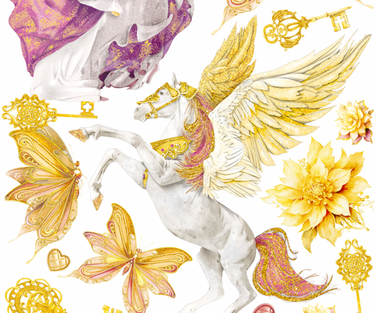Ciao Bella Reispapier Rice Paper A4 Ethereal Elements