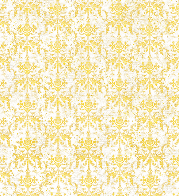 Ciao Bella Rice Paper Reispapier A3 Golden Damask
