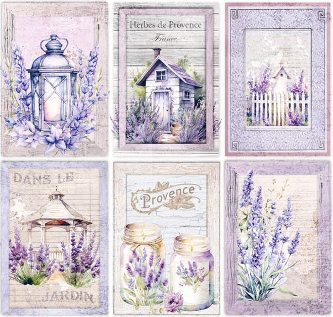 Ciao Bella Reispapier Rice Paper A4 Lavender Cards