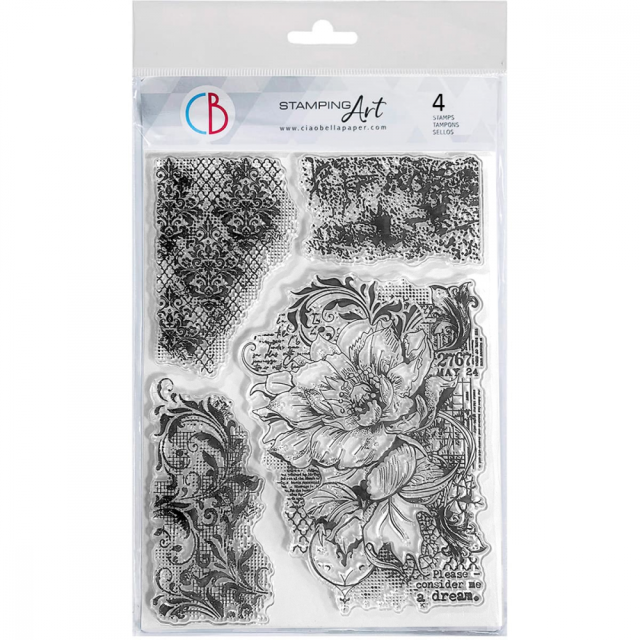 Ciao Bella Clear Stamp Set 6 x 8 Inch Moonlit