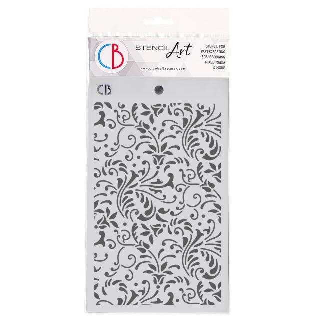 Ciao Bella Texture Stencil Schablone 5 x 8 Inch Kaleidoscope Dreams