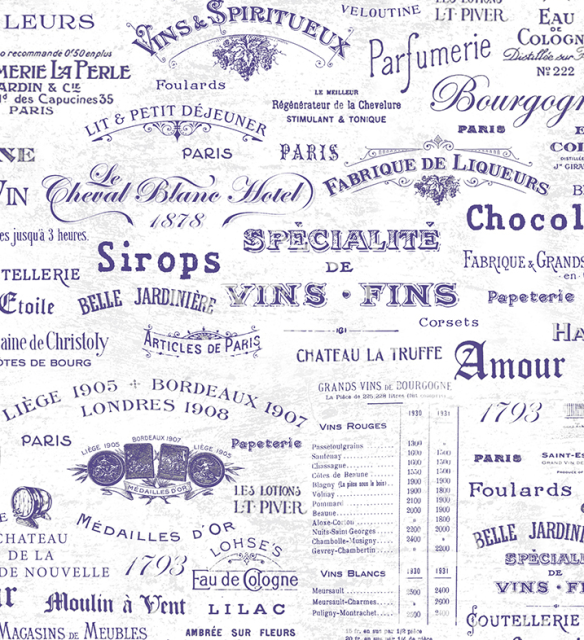 Ciao Bella Vellum Paper Patterns A4 Morning in Provence