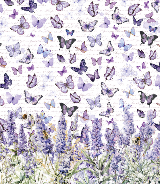 Ciao Bella Vellum Paper Patterns A4 Morning in Provence