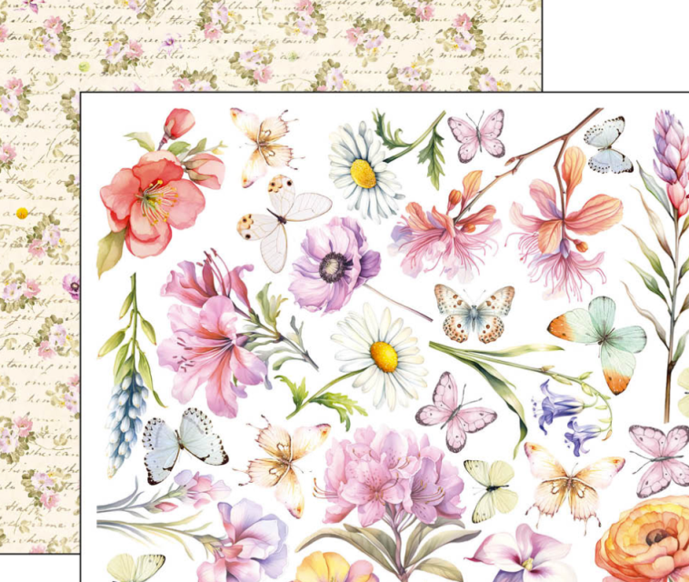 Ciao Bella Flower Shop Fussy Cut  Pad 6 x 6 Inch