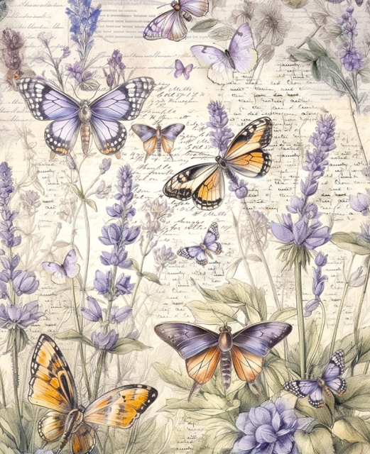 Ciao Bella Tissue Paper A4 Mix Whismical Butterflies