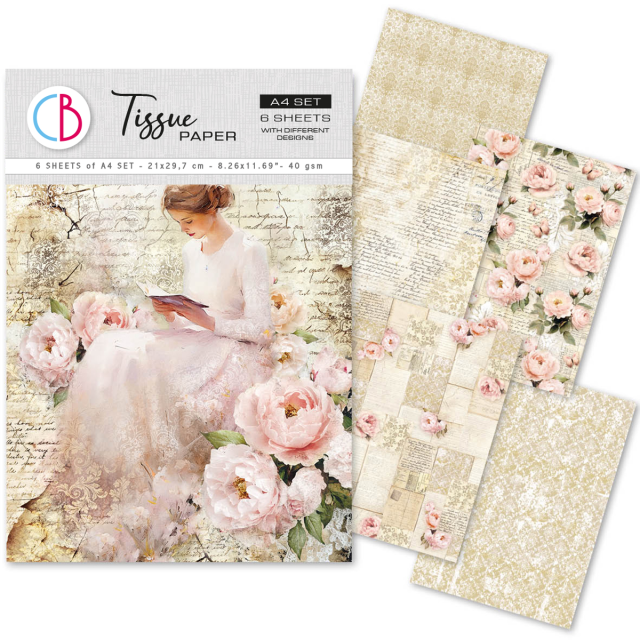 Ciao Bella Tissue Paper A4 Mix A Timeless Love
