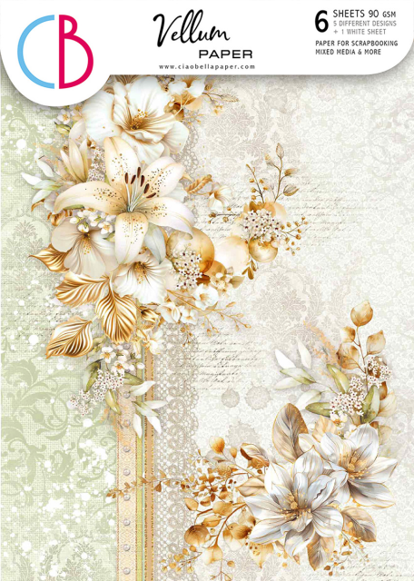 Ciao Bella Paper Vellum Paper Patterns A4 Blessing Day