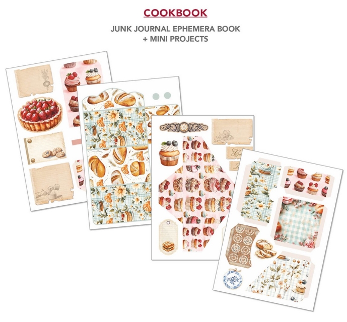 Ciao Bella Paper Ephemera Book A4 Cookbook