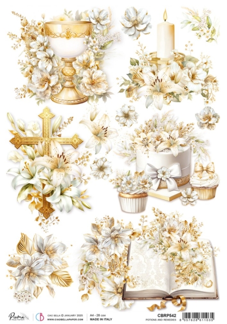 Ciao Bella Paper Rice Paper Reispapier A4 Sacred Elements