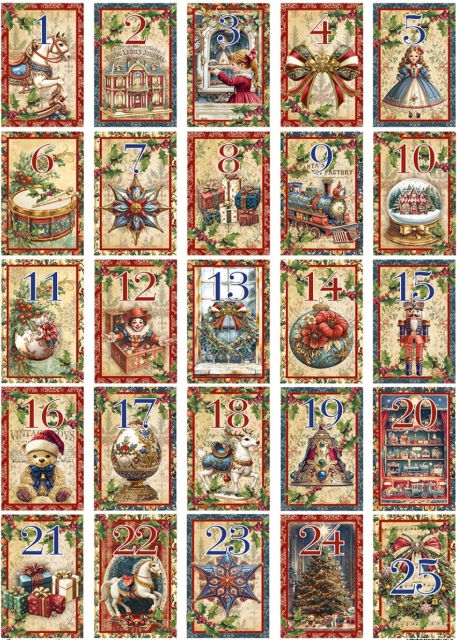 Ciao Bella Rice Paper A3 Advent Calender
