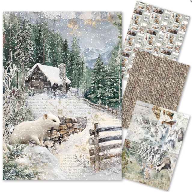 Ciao Bella Paper Rice Paper Reispapier A4 Mixed Forest Tales