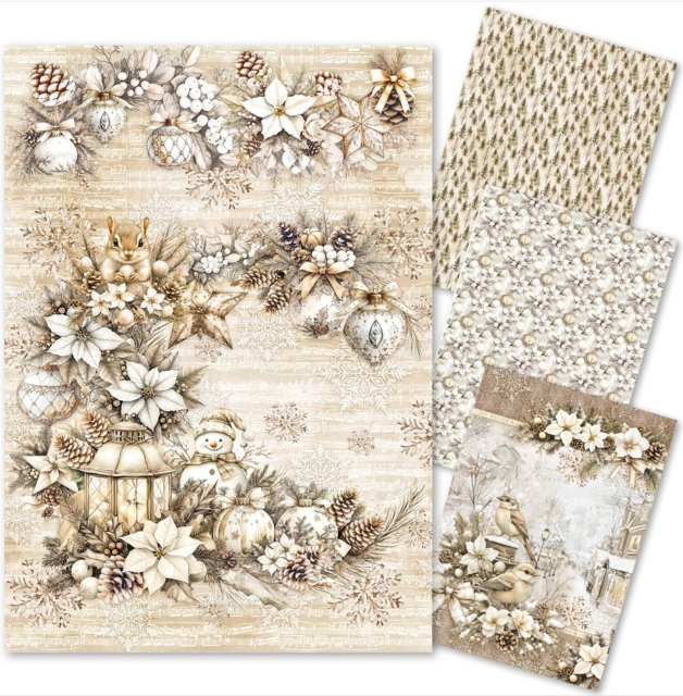 Ciao Bella Paper Rice Paper Reispapier A4 Mixed Winter Season