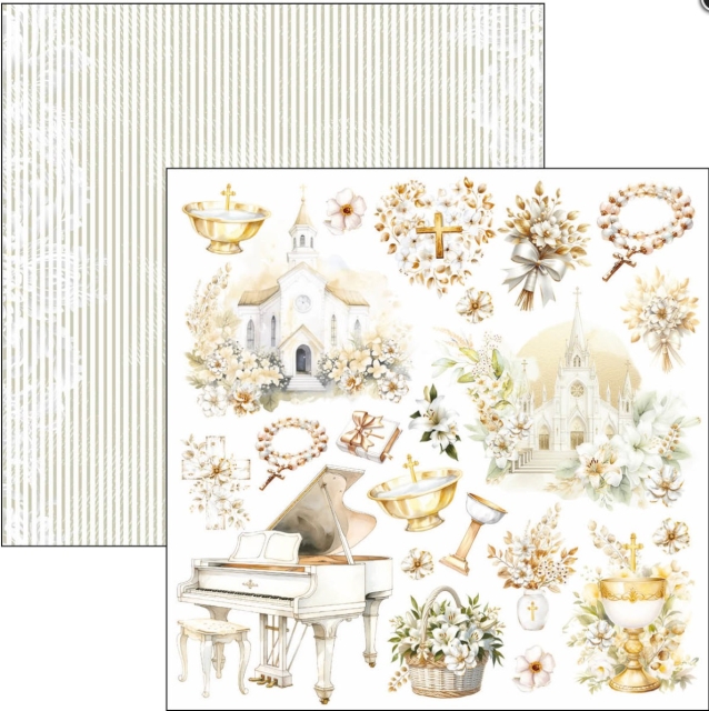 Ciao Bella Paper 6 x 6 Inch Fussy Cut Pad Blessing Day
