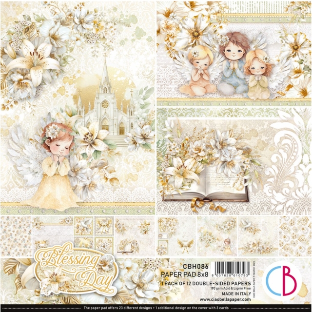 Ciao Bella Paper 8 x 8 Inch Pad Blessing Day