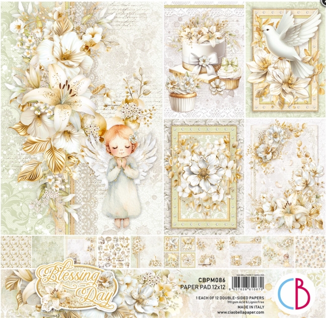 Ciao Bella Paper 12 x 12 Inch Paper Pad Blessing Day