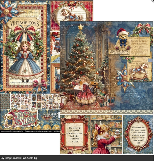 Ciao Bella Paper Creative Pad A4 Toy Shop