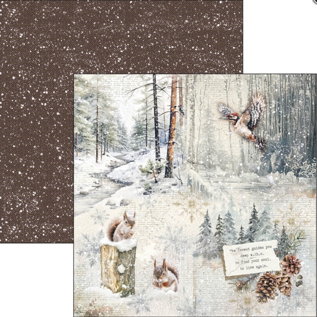 Ciao Bella Paper 8 x 8 Inch Pad Forest Tales