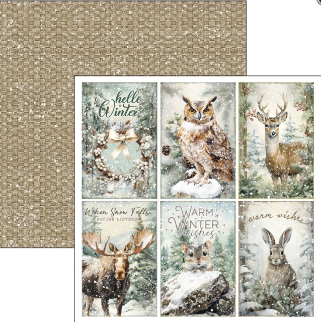 Ciao Bella Paper 8 x 8 Inch Pad Forest Tales