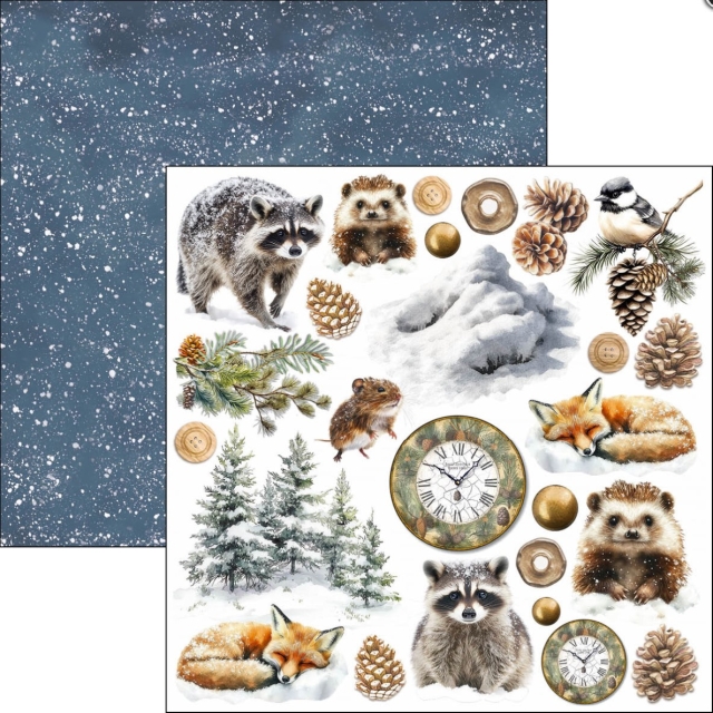 Ciao Bella Paper 6 x 6 Inch Fussy Cut Pad Forest Tales