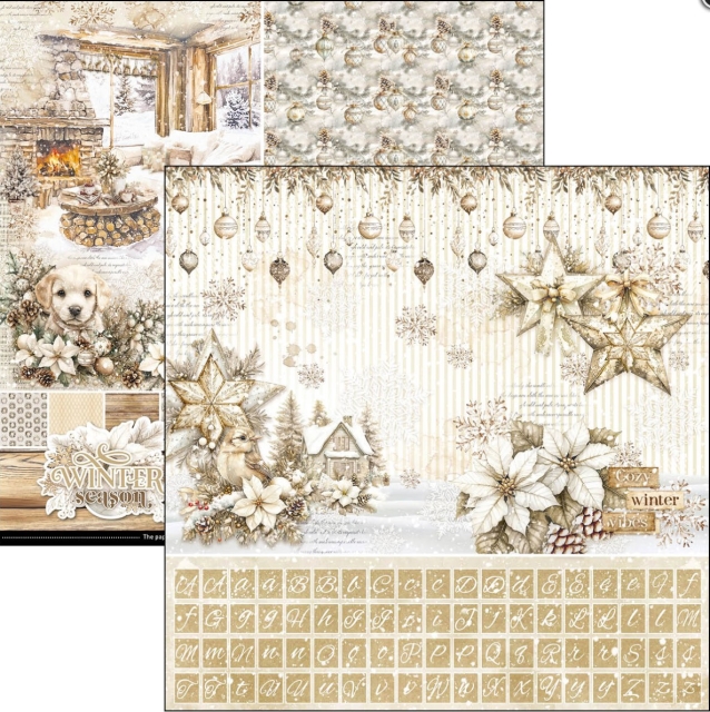 Ciao Bella Paper 12 x 12 Inch Patterns Pad Winter Season