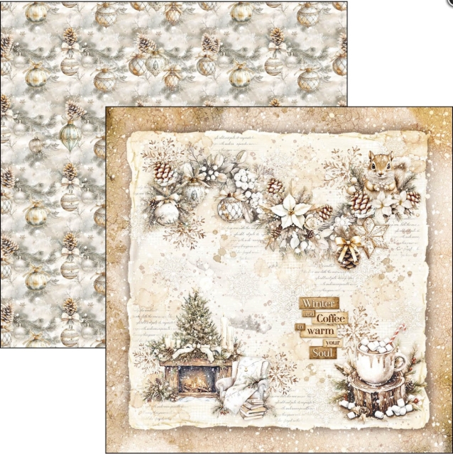 Ciao Bella Paper 12 x 12 Inch Patterns Pad Winter Season